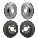 Front Rear Disc Brake Rotors Drums Kit For Ford Escape Mercury Mariner Mazda Tribute K8-102006
