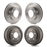 Front Rear Disc Brake Rotors Drums Kit For Ford F-150 Bronco K8-102143