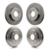 Front Rear Disc Brake Rotors Drums Kit For Ford Fiesta K8-102088