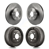 Front Rear Disc Brake Rotors Drums Kit For Ford Ranger Mazda B4000 With 10" Diameter Drum K8-102046