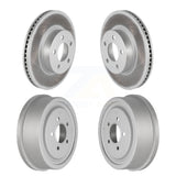 Front Rear Disc Brake Rotors Drums Kit For Ford Ranger Mazda B4000 With 10" Diameter Drum KG-101426