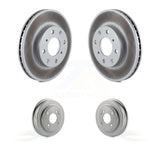 Front Rear Disc Brake Rotors Drums Kit For Honda Civic KG-101425