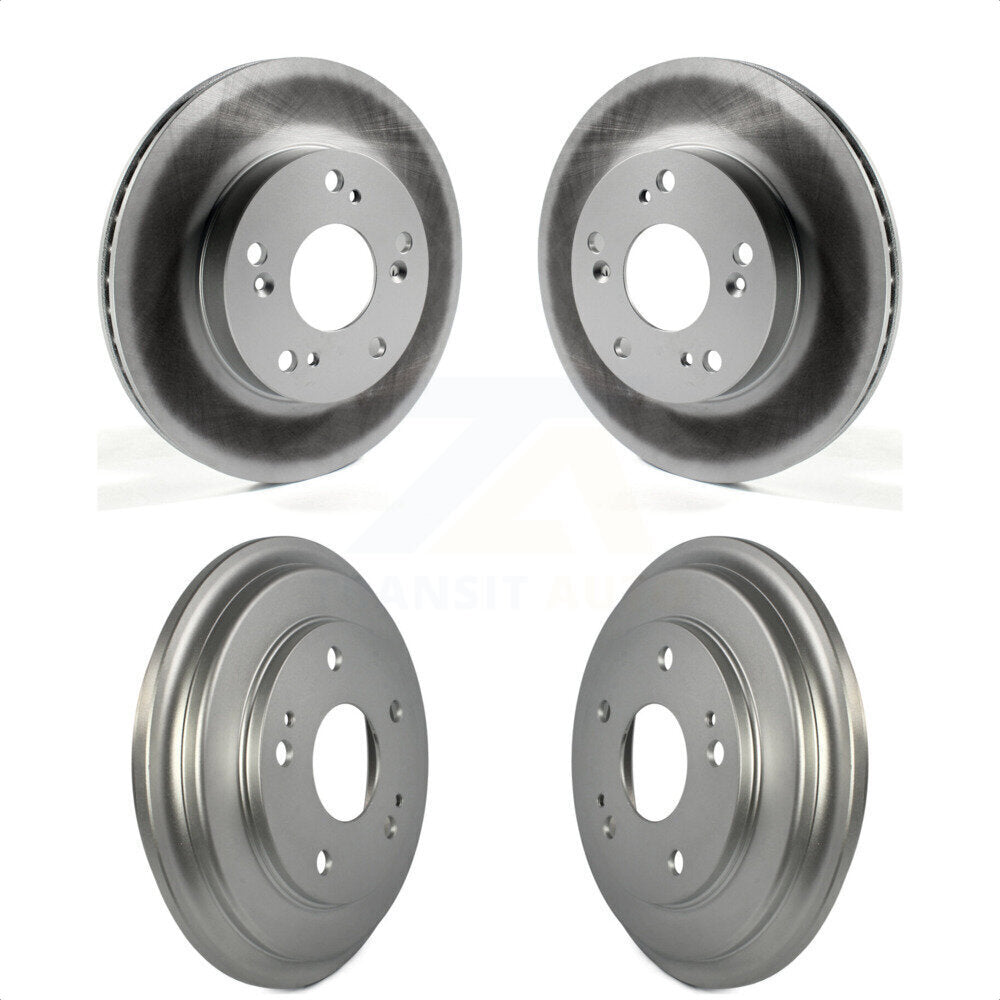 Front Rear Disc Brake Rotors Drums Kit For Honda Civic KG-101427