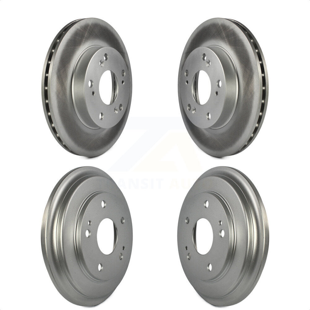 Front Rear Disc Brake Rotors Drums Kit For Honda Civic KG-101429