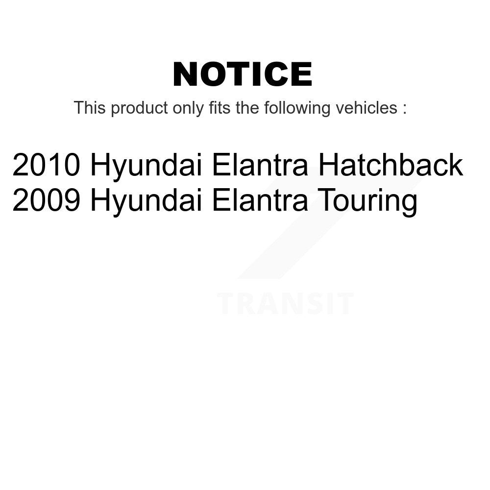 Front Rear Disc Brake Rotors Drums Kit For Hyundai Elantra K8-102163