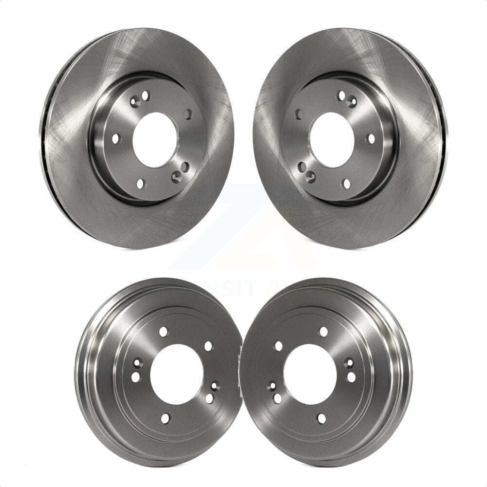 Front Rear Disc Brake Rotors Drums Kit For Hyundai Elantra K8-102163