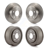 Front Rear Disc Brake Rotors Drums Kit For Jeep Wrangler Cherokee TJ K8-102025