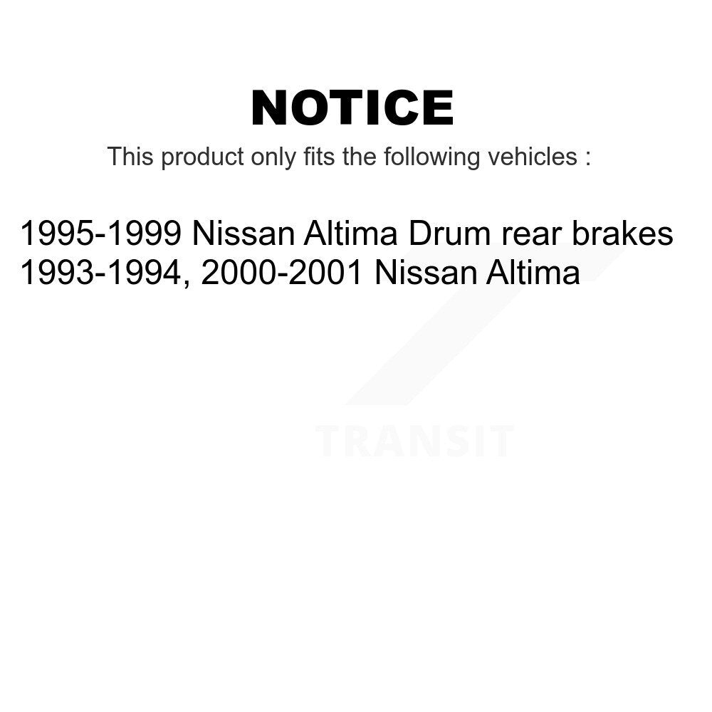 Front Rear Disc Brake Rotors Drums Kit For Nissan Altima K8-102056
