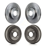 Front Rear Disc Brake Rotors Drums Kit For Nissan Altima K8-102056