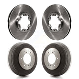 Front Rear Disc Brake Rotors Drums Kit For Nissan Pathfinder INFINITI QX4 K8-102151