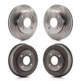 Front Rear Disc Brake Rotors Drums Kit For Nissan Stanza Axxess K8-102057
