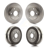 Front Rear Disc Brake Rotors Drums Kit For Toyota Camry 2.2L K8-102078