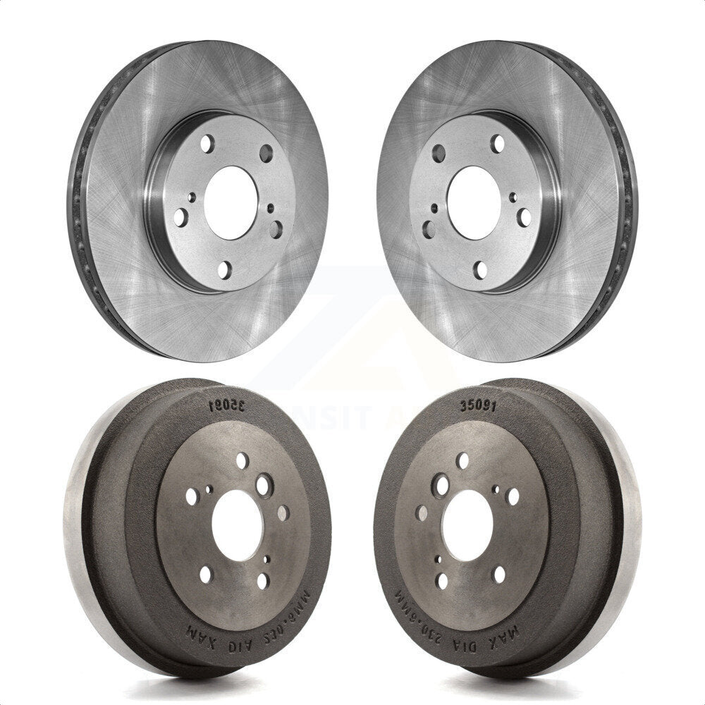 Front Rear Disc Brake Rotors Drums Kit For Toyota Camry Solara K8-101990