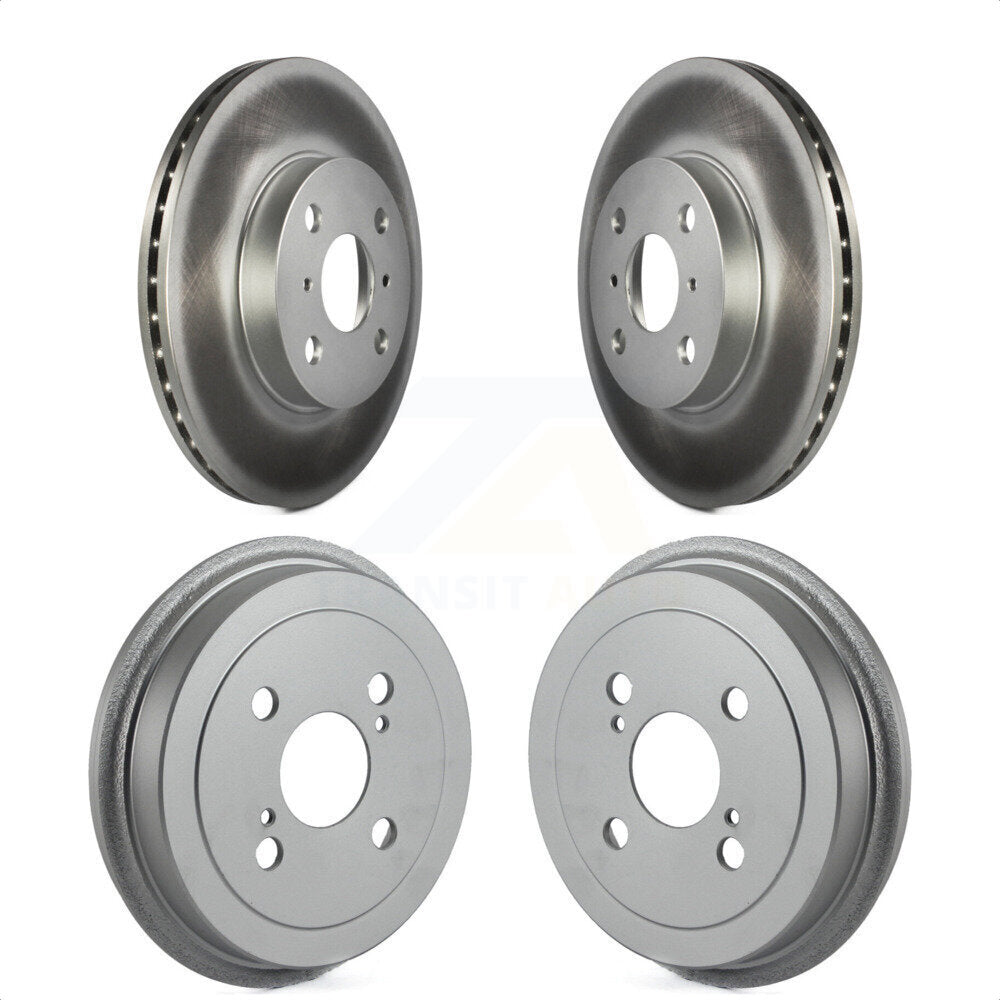 Front Rear Disc Brake Rotors Drums Kit For Toyota Echo KG-101456