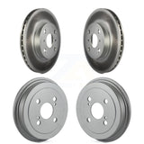 Front Rear Disc Brake Rotors Drums Kit For Toyota Echo KG-101456