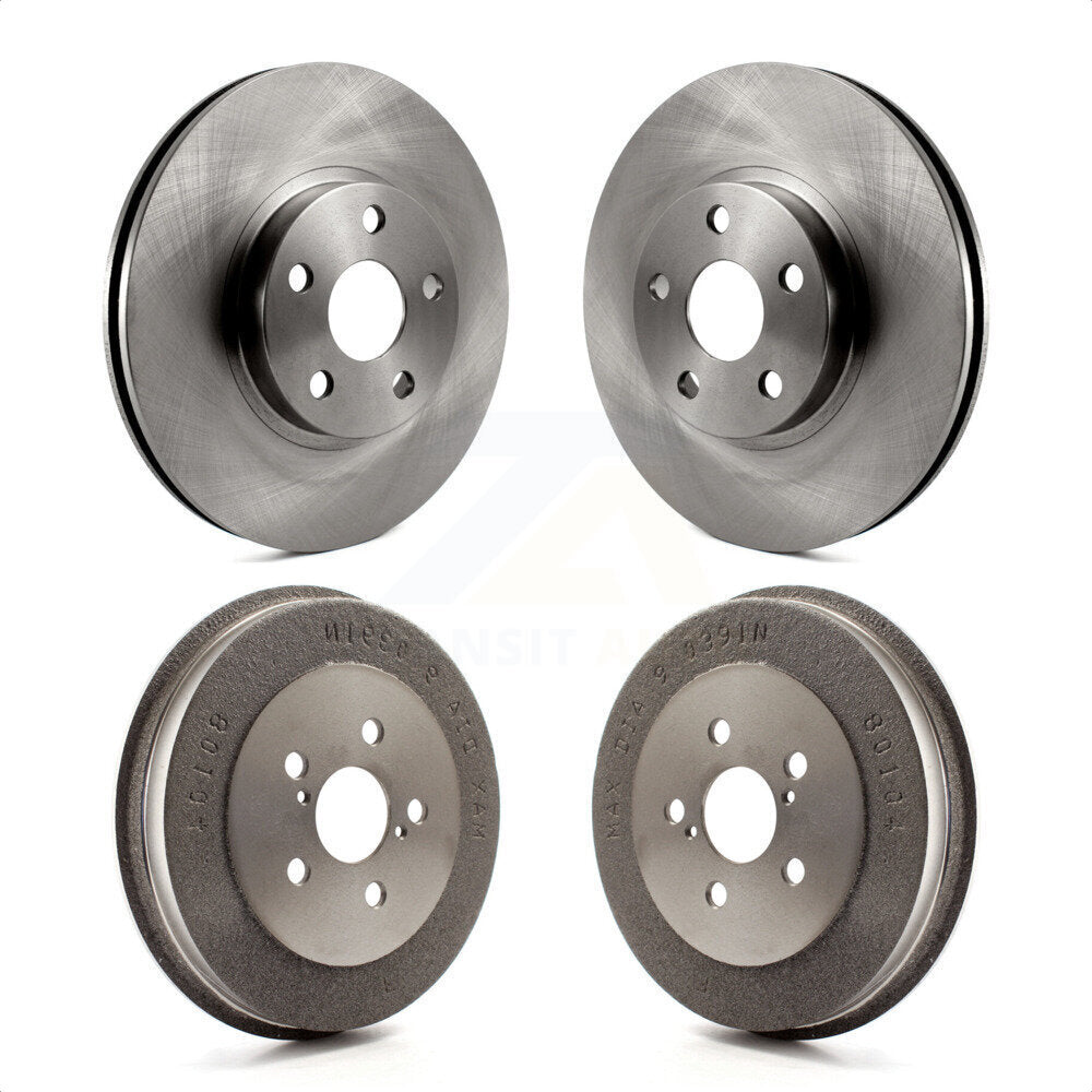 Front Rear Disc Brake Rotors Drums Kit For Toyota Matrix Pontiac Vibe K8-101973