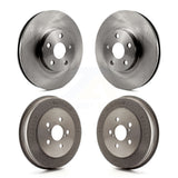 Front Rear Disc Brake Rotors Drums Kit For Toyota Matrix Pontiac Vibe K8-101973