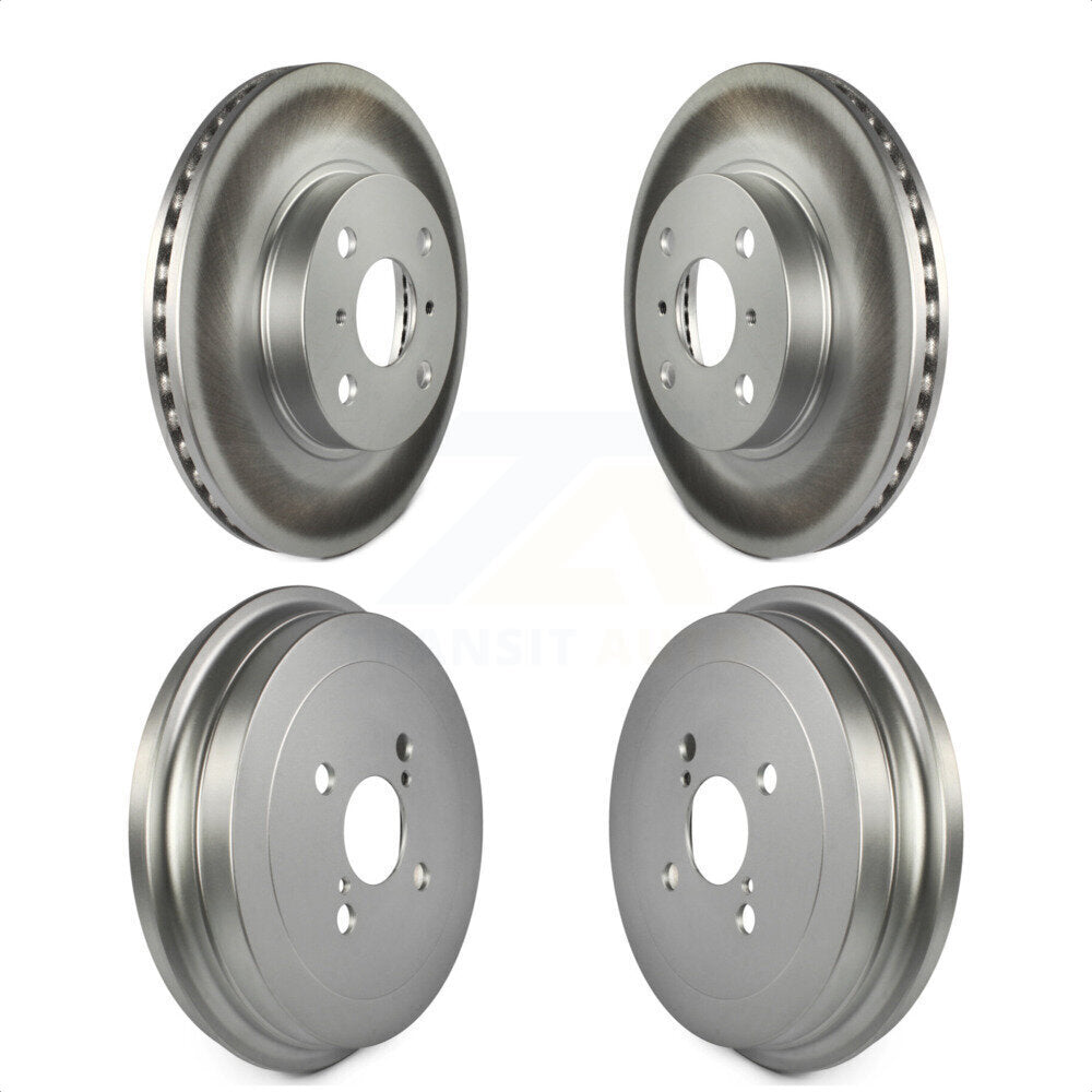 Front Rear Disc Brake Rotors Drums Kit For Toyota Yaris KG-101437