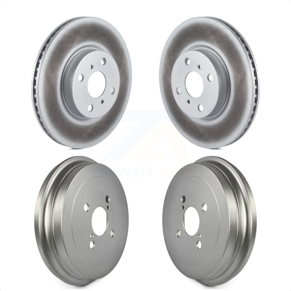 Front Rear Disc Brake Rotors Drums Kit For Toyota Yaris KG-101438