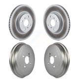 Front Rear Disc Brake Rotors Drums Kit For Toyota Yaris KG-101438