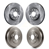 Front Rear Disc Brake Rotors Drums Kit For Volkswagen Jetta Beetle With 288mm Diameter Rotor K8-102121