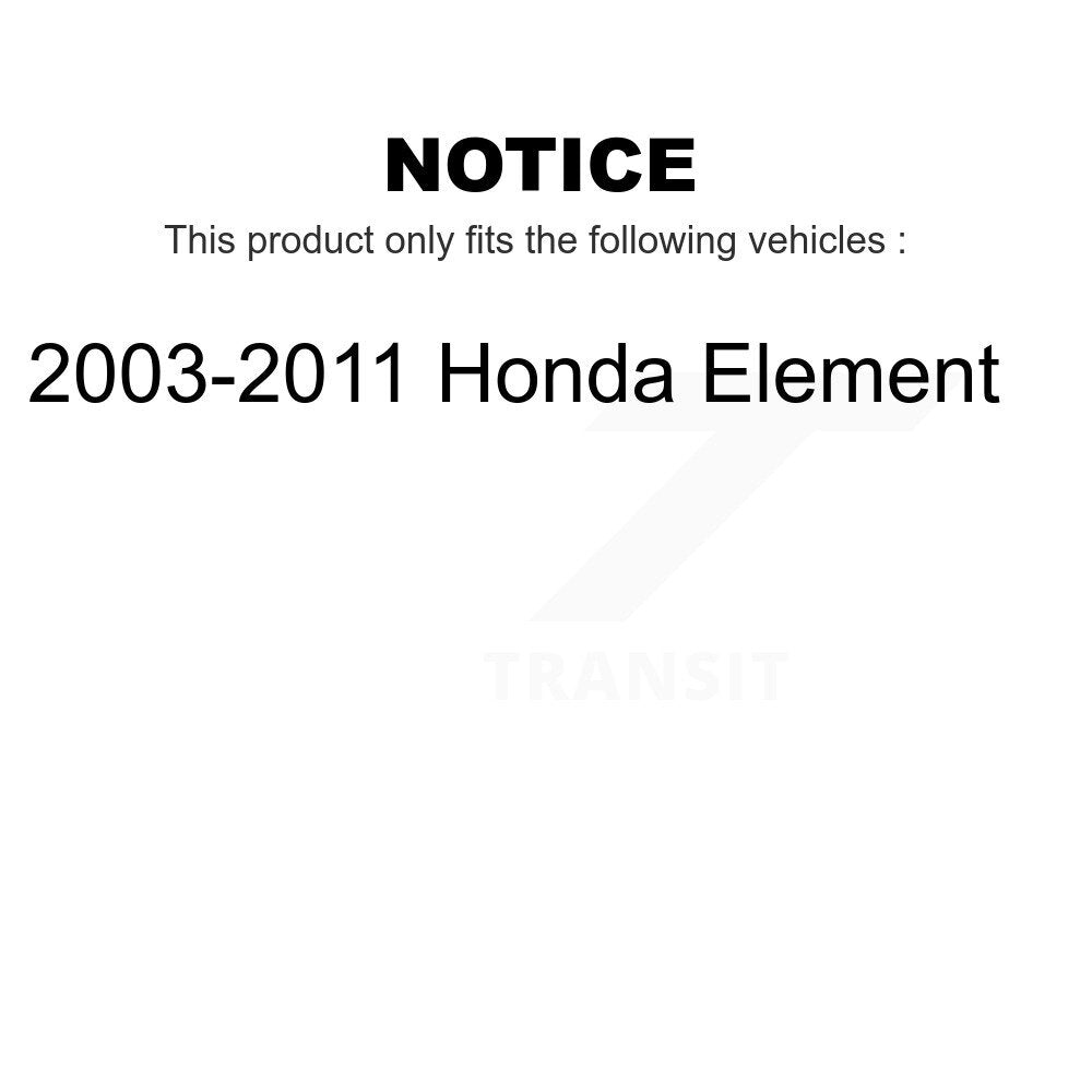 Front Rear Disc Brake Rotors Kit For 2003-2011 Honda Element K8-101270