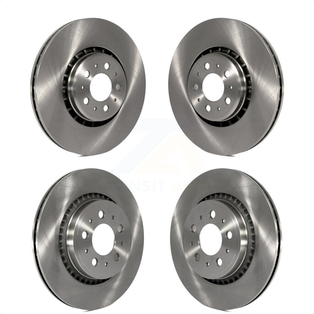 Front Rear Disc Brake Rotors Kit For 2003-2014 Volvo XC90 With 336mm Diameter Rotor K8-101432