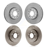 Front Rear Disc Brake Rotors Kit For 2005-2006 Audi A4 Quattro With 288mm Diameter Rotor K8-101254