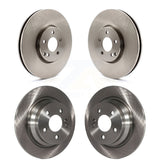 Front Rear Disc Brake Rotors Kit For 2006 Mercedes-Benz E500 AWD With Solid Rotor K8-102454