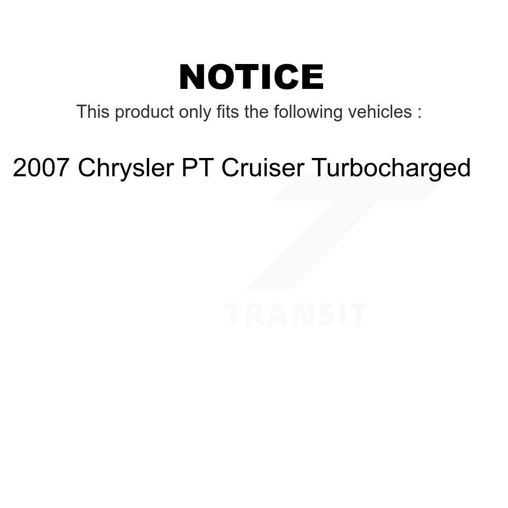 Front Rear Disc Brake Rotors Kit For 2007 Chrysler PT Cruiser Turbocharged K8-101185