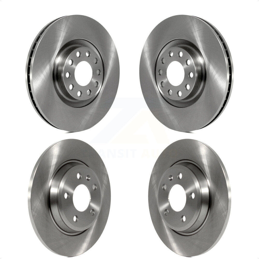 Front Rear Disc Brake Rotors Kit For 2009 Audi A4 Quattro Convertible With 300mm Diameter Rotor K8-102283