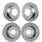 Front Rear Disc Brake Rotors Kit For 2010-2011 Chevrolet Express 4500 3.20" Overall Height K8-102438