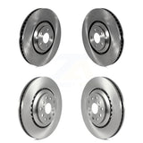 Front Rear Disc Brake Rotors Kit For 2011 Audi A8 Quattro With 356mm Diameter Rotor K8-102443