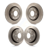 Front Rear Disc Brake Rotors Kit For 2012-2014 Ford F-150 With 7 Lug Wheels K8-101141