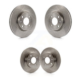 Front Rear Disc Brake Rotors Kit For 2012-2017 Fiat 500 Naturally Aspirated K8-101597