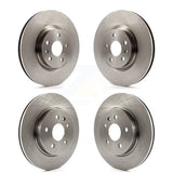 Front Rear Disc Brake Rotors Kit For 2013-2019 Cadillac XTS Without Heavy Duty Brakes K8-101039