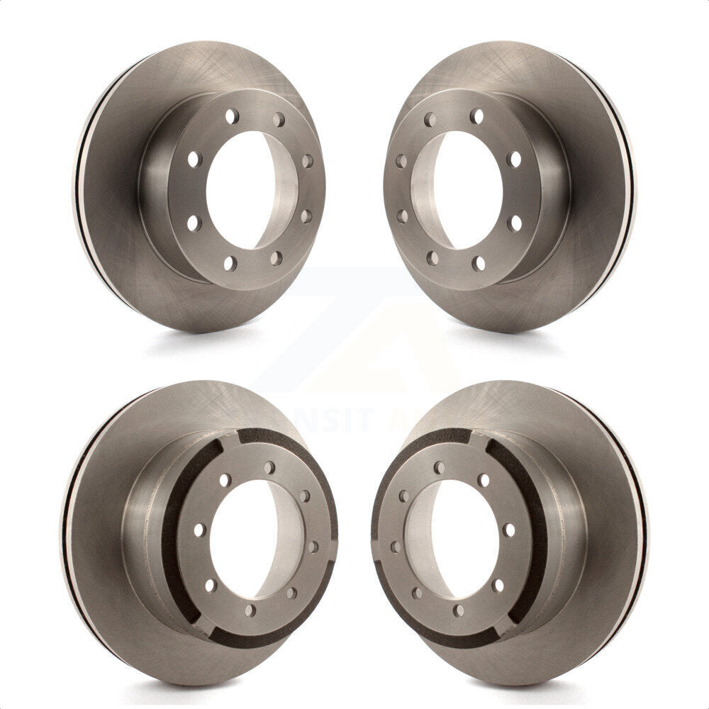 Front Rear Disc Brake Rotors Kit For 2013 Ford F-350 Super Duty 4WD With Dual Wheels K8-101123