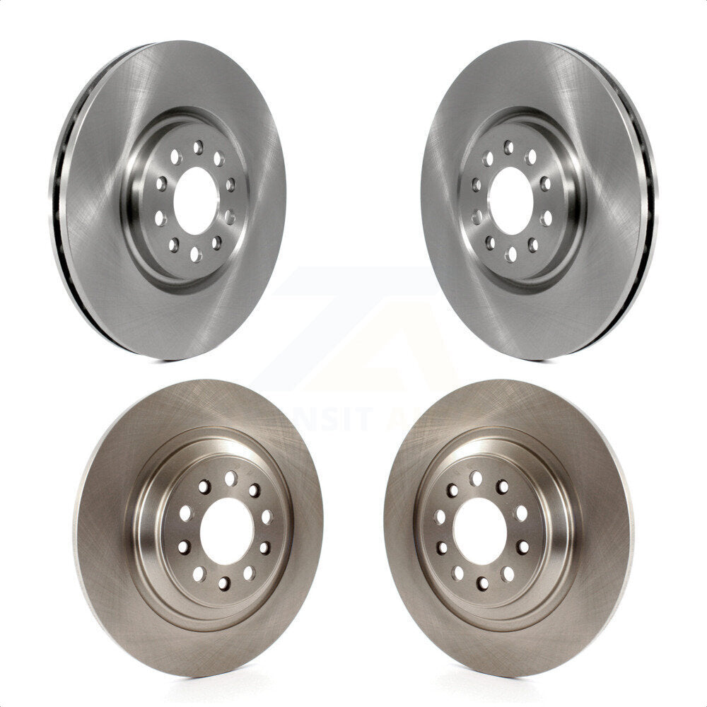 Front Rear Disc Brake Rotors Kit For 2014-2021 Jeep Cherokee With Dual Piston Caliper K8-101223