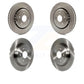 Front Rear Disc Brake Rotors Kit For 2015-2020 Acura TLX K8-101622