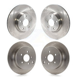 Front Rear Disc Brake Rotors Kit For 2017-2021 Subaru Impreza With 276mm Diameter Rotor K8-101737