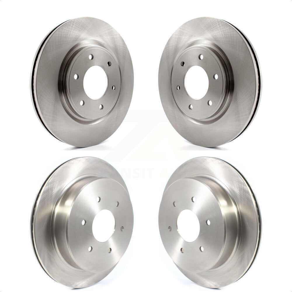 Front Rear Disc Brake Rotors Kit For 2017-2022 Nissan TITAN K8-101696