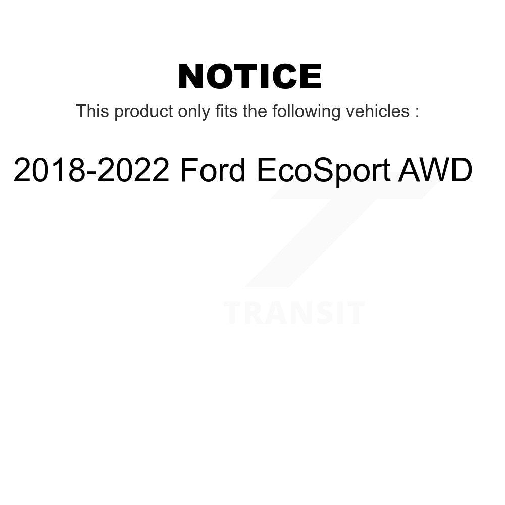 Front Rear Disc Brake Rotors Kit For 2018-2022 Ford EcoSport AWD K8-101680