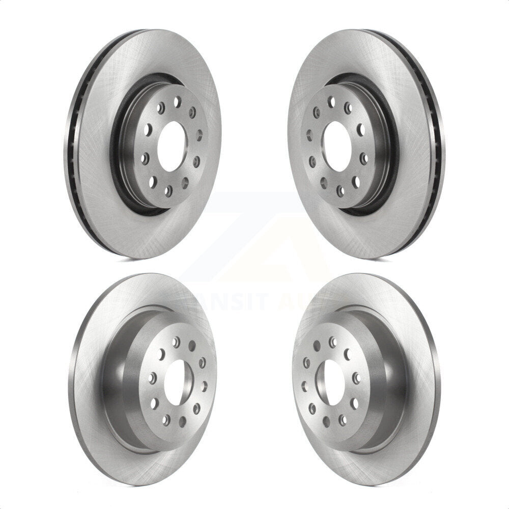 Front Rear Disc Brake Rotors Kit For 2018-2022 Jeep Wrangler With Heavy Duty Brakes Code BR2 & BR6 K8-102280