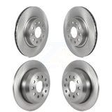 Front Rear Disc Brake Rotors Kit For 2018-2022 Jeep Wrangler Without Heavy Duty Brakes Code BRY K8-102281