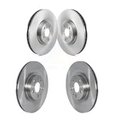 Front Rear Disc Brake Rotors Kit For 2022 Volvo S60 With 345mm Diameter Rotor K8-102430