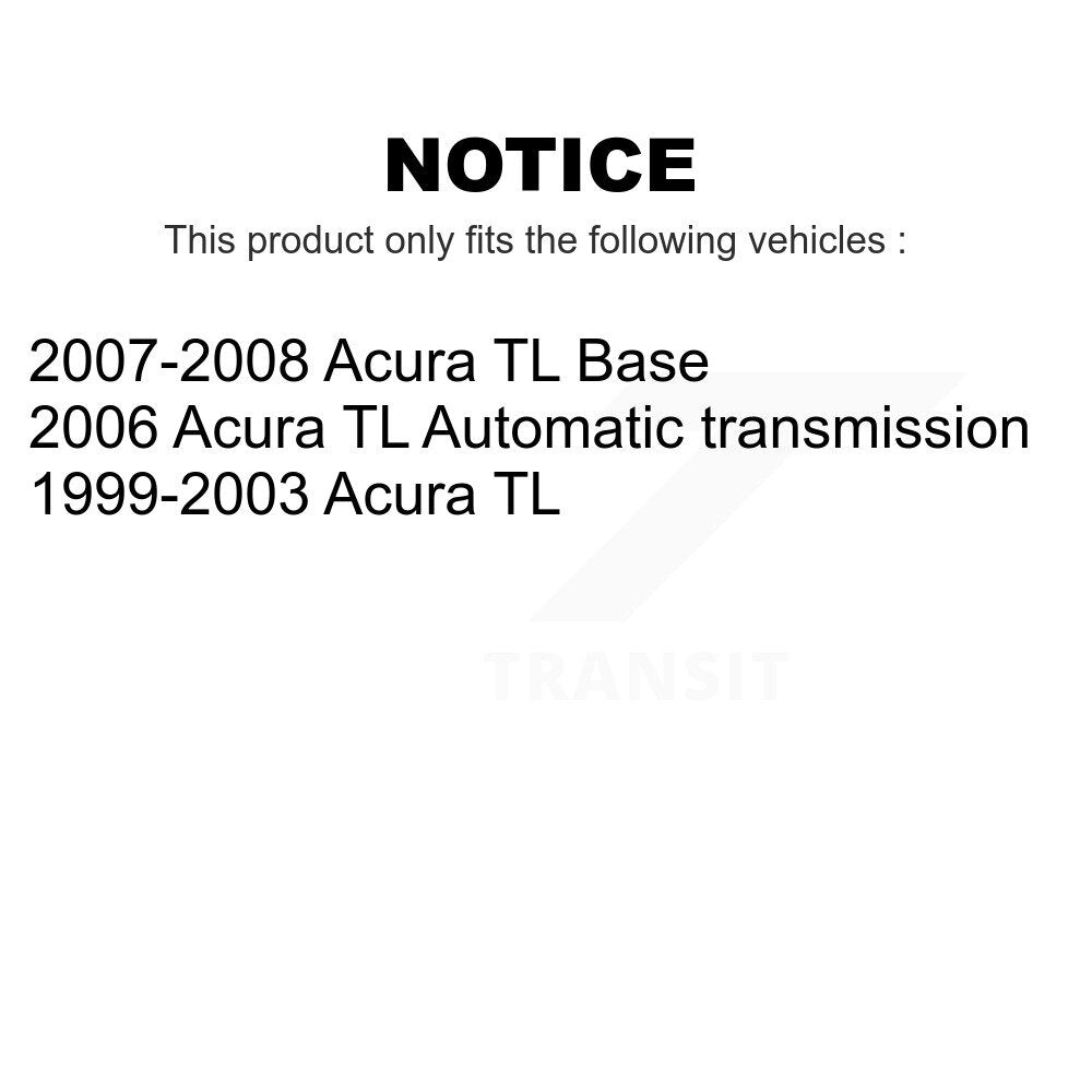 Front Rear Disc Brake Rotors Kit For Acura TL K8-101289