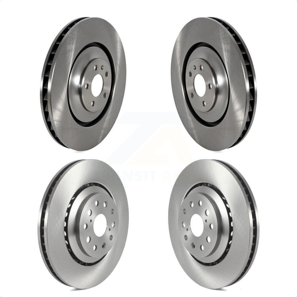 Front Rear Disc Brake Rotors Kit For Audi S6 S7 S8 K8-102442