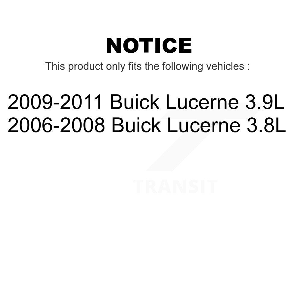 Front Rear Disc Brake Rotors Kit For Buick Lucerne K8-101025