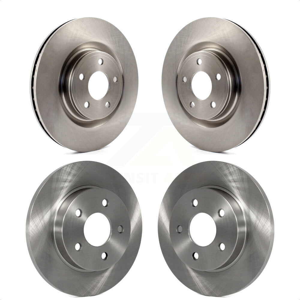 Front Rear Disc Brake Rotors Kit For Chevrolet HHR With Dual Piston Caliper K8-101053