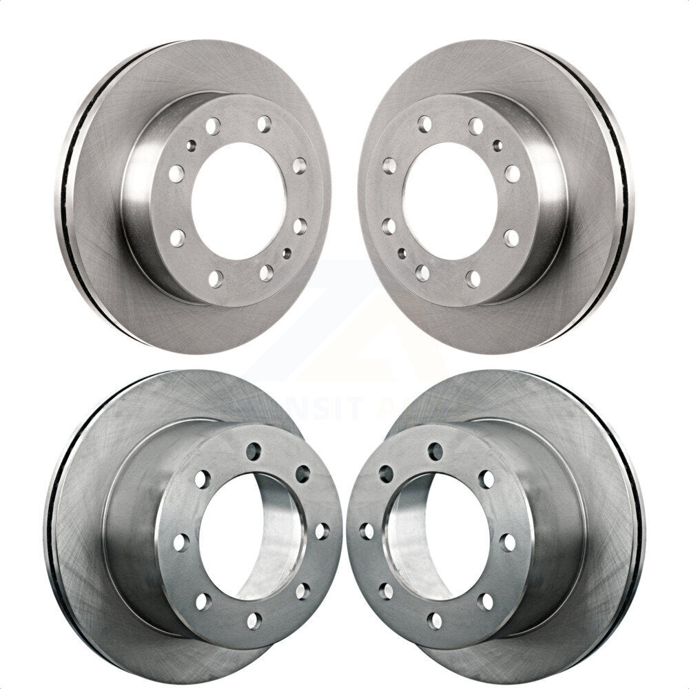 Front Rear Disc Brake Rotors Kit For Chevrolet Silverado 3500 GMC HD Sierra Classic K8-100992